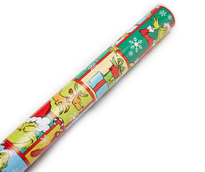 Dr. Seuss How The Grinch Stole Christmas Icons Wrapping Paper, (60 sq. ft.)