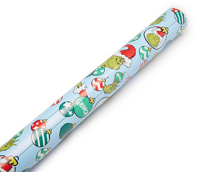Dr. Seuss How The Grinch Stole Christmas Ornaments Wrapping Paper, (60 sq. ft.)
