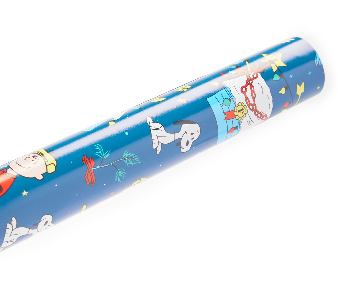 Peanuts Charlie Brown Snoopy Blue Gift Wrapping Paper 2 Yards FOLDED  Decoupage