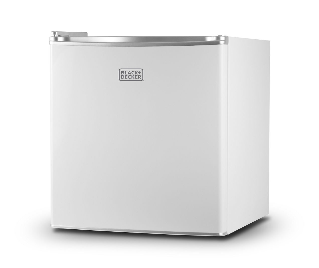 Black + Decker 1.7 Cu Ft Mini Fridge in White with Freezer Tray