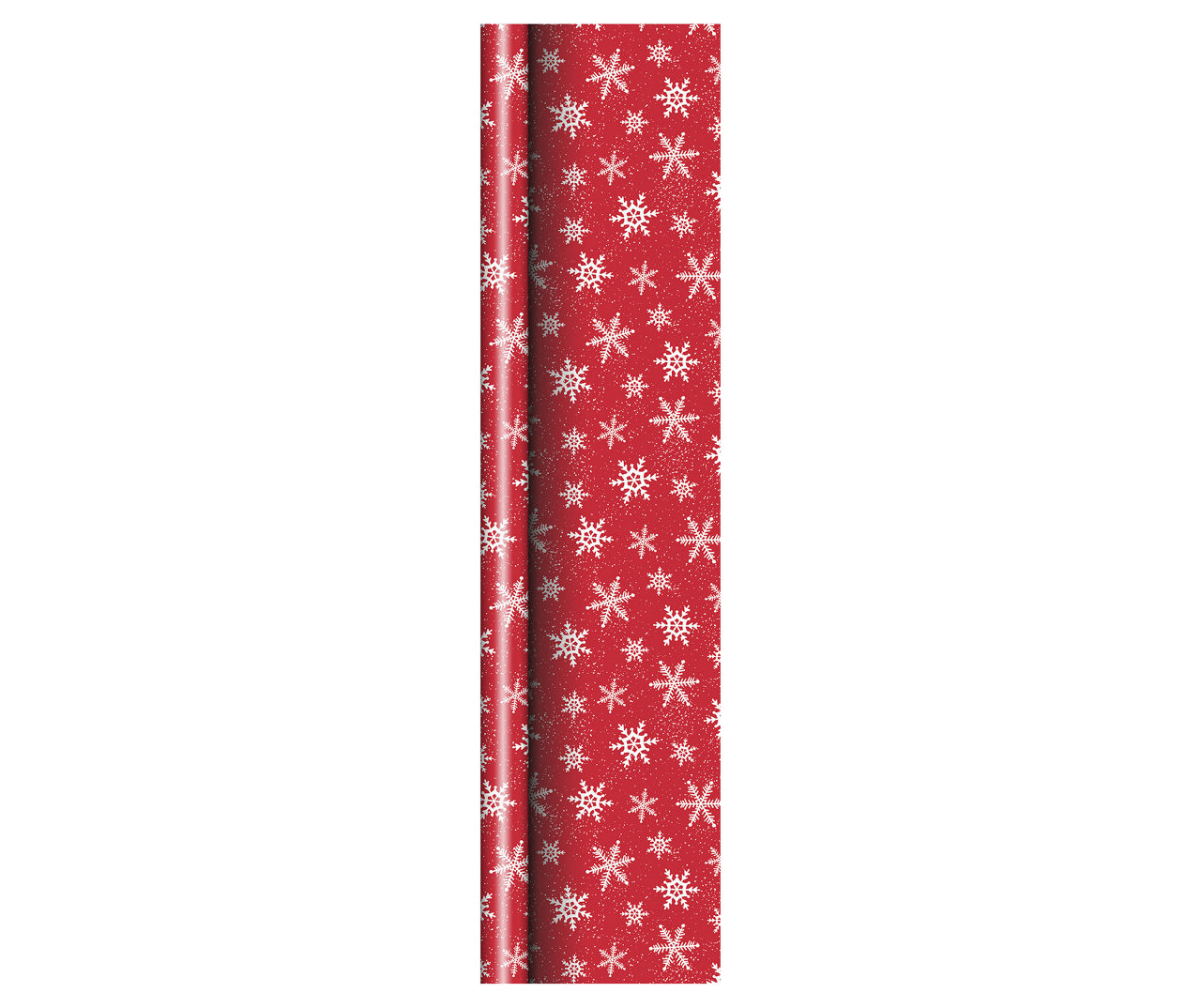 Red Santa Circles Gift Wrapping Paper, 18ft x 40in (60 Sq ft) Red