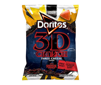Doritos 3D Crunch Three Cheese Flavored Corn Snacks 2.5 oz