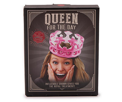 Pink Queen for the Day Inflatable Crown