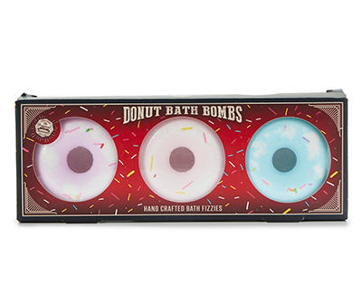 Donut Bath Bombs, 3-Pack