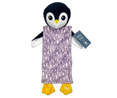 Lilac Trees Penguin Squeaker Mat Dog Toy