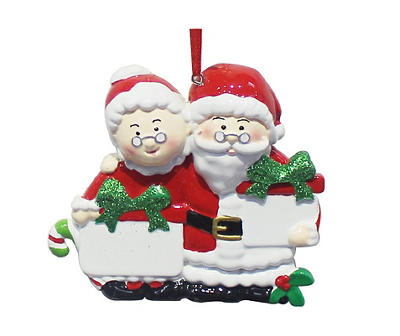 Claus Family Presents Resin Stone Ornament