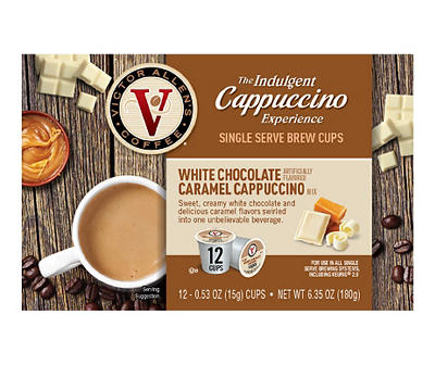 White Chocolate Caramel Cappuccino 12-Pack Single Serve Brew Cups