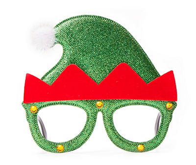 Sparkle Elf Christmas Glasses