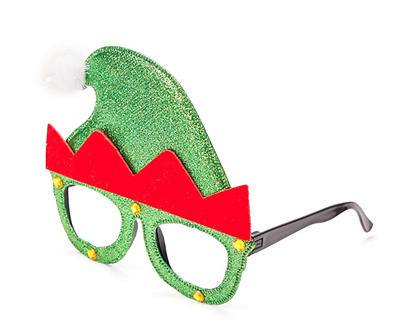 Sparkle Elf Christmas Glasses