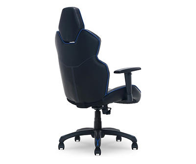 3D Incite Blue Vegan Leather Gaming Chair