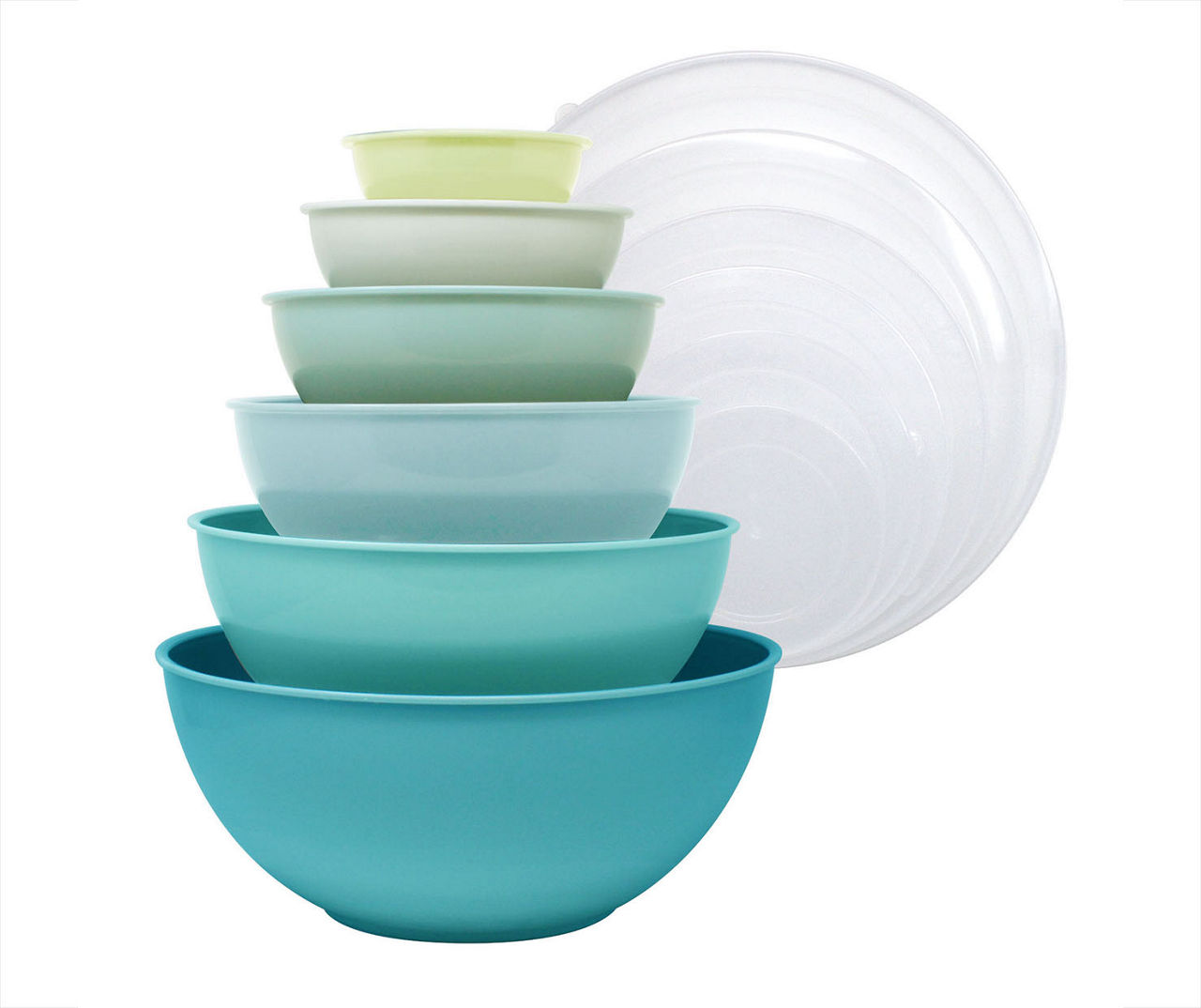 Light Blue 12-Piece Mixing Bowl & Lid Set