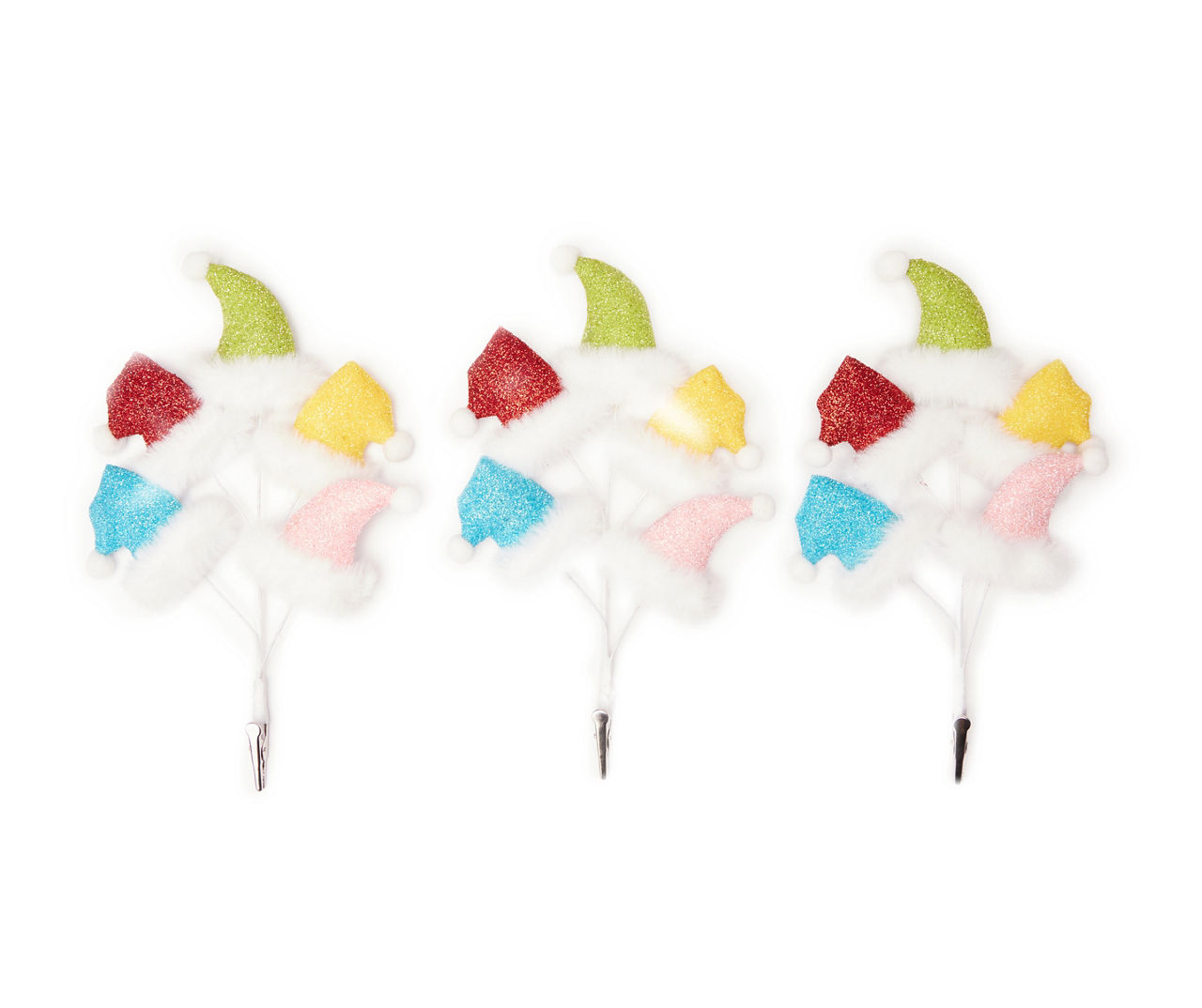 Rainbow Hat Pick Ornament, 3-Pack