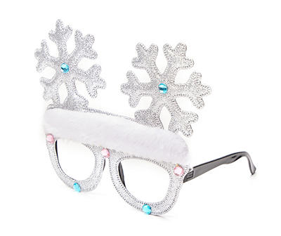 Sparkle Snowflake Christmas Glasses