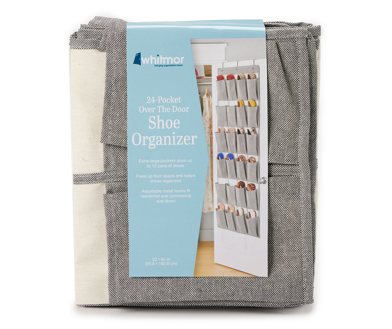 24-Pocket Over the Door Shoe Organizer