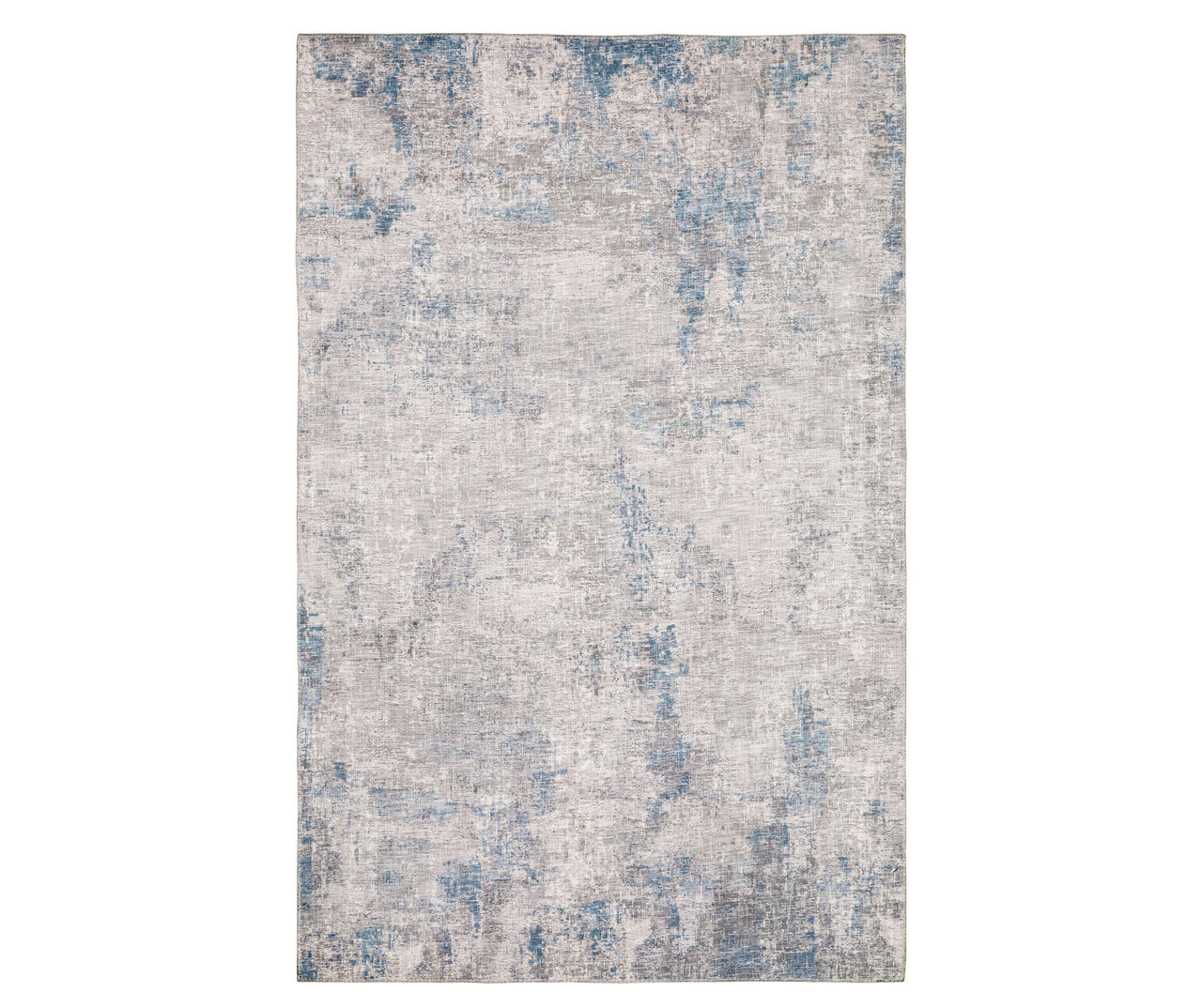 Mylan Gray & Blue Faux Hide Tile Pattern Area Rug, (7.8' x 10')