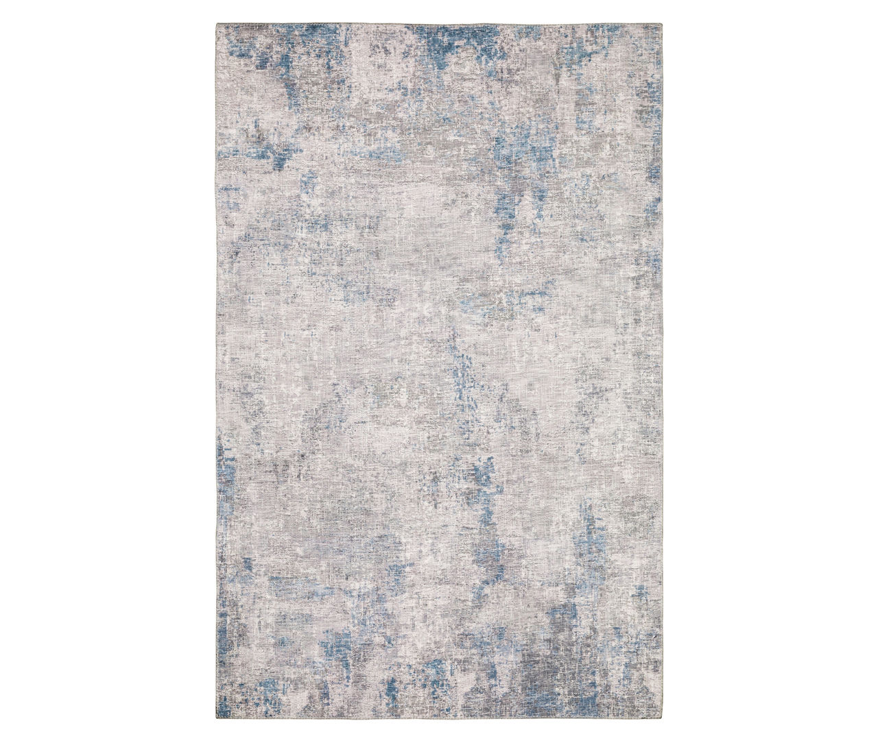 Mylan Gray & Blue Faux Hide Tile Pattern Area Rug, (5' x 7')