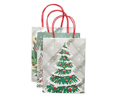 Traditional Medium Vertical Specialty Gift Bags, 3-Pack