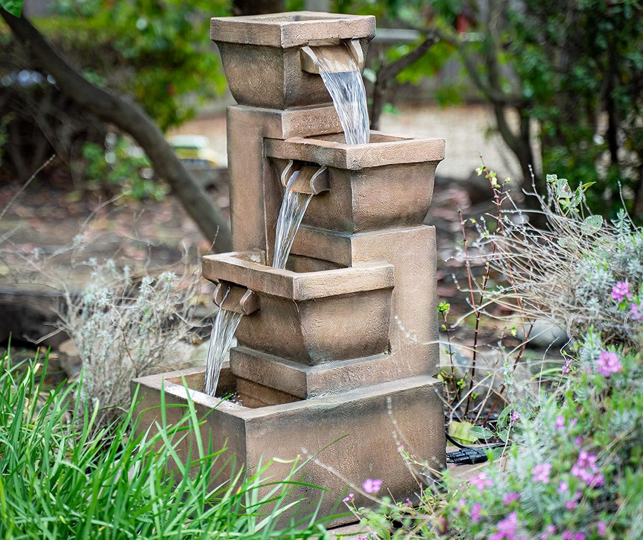 Ashboro 4-Tier Envirostone Fountain