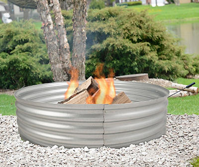 36" Infinity Galvanized Wood Burning Fire Ring