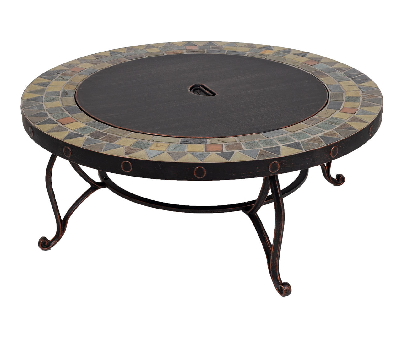 34" Juniper Slate Top Wood Burning Fire Pit