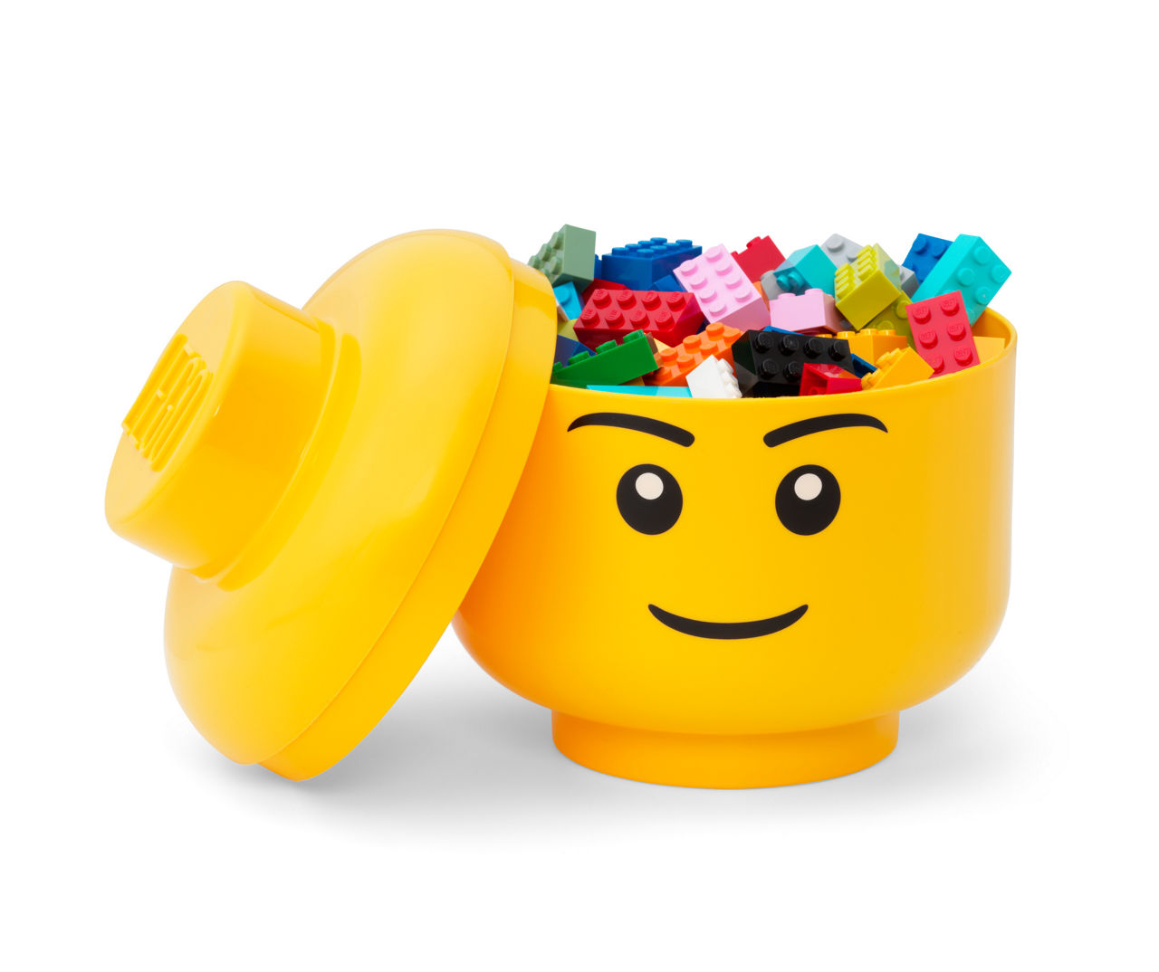 dato velsignelse Disciplinære LEGO Yellow LEGO Figure Head Small Storage Bin | Big Lots