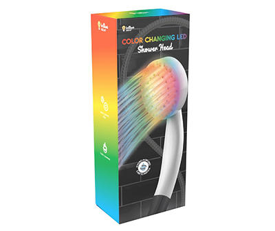 COLOR CHANGING LED SHOWER HEAD WHITE