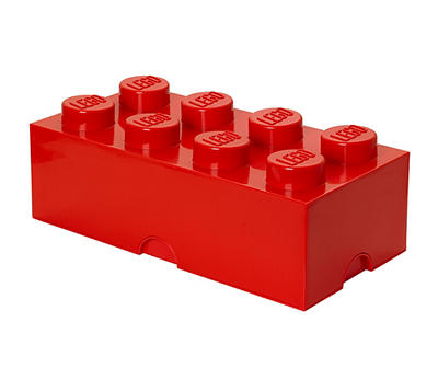 Red LEGO Brick Storage Bin