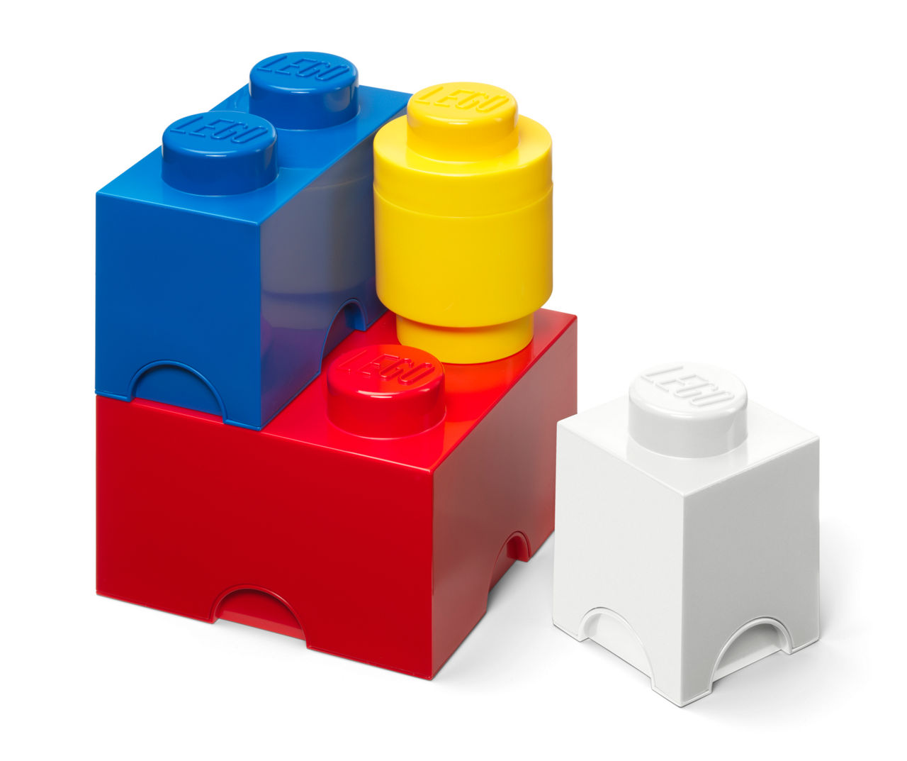 LEGO Multi-Color LEGO Bruck 4-Piece Stackable Storage Bin Set