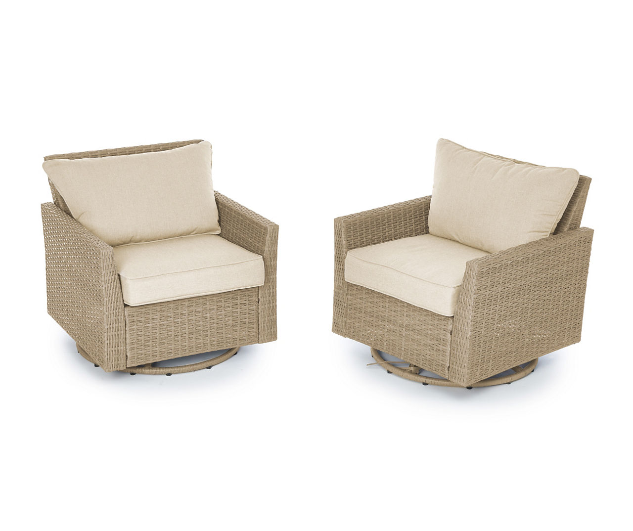 Broyhill Broyhill Yorktown Wicker Cushioned Patio Glider Chairs 2