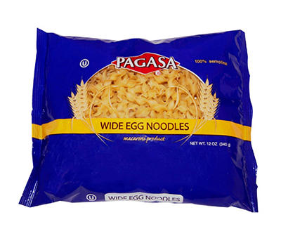 Wide Egg Noodles Pasta, 16 Oz.