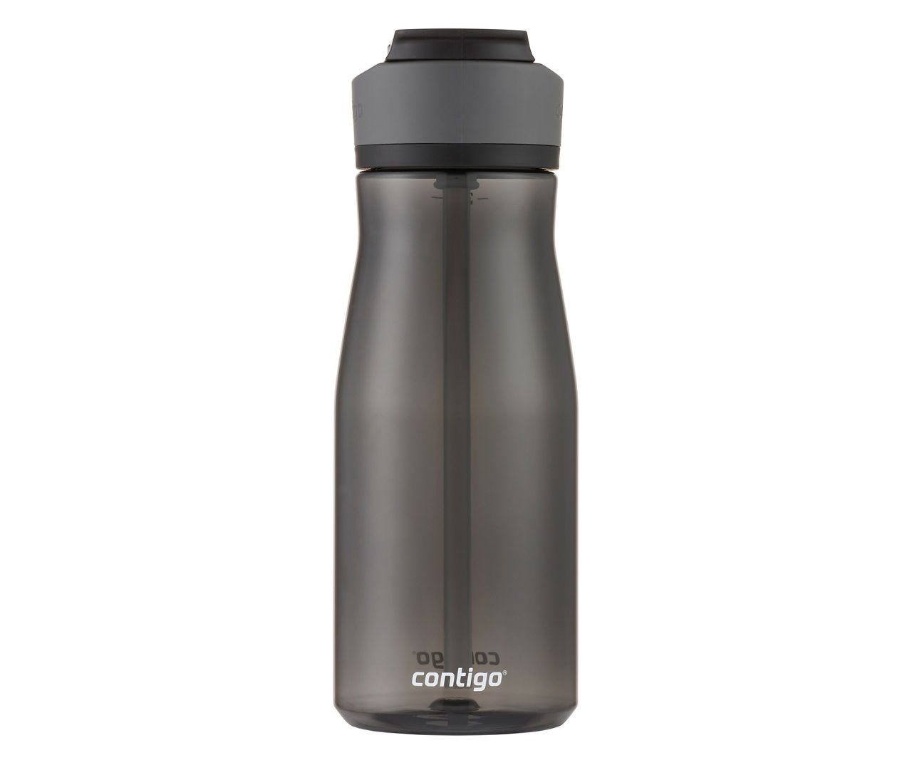 Contigo Fit Plastic Water Bottle with AUTOSPOUT Straw Lid, Black