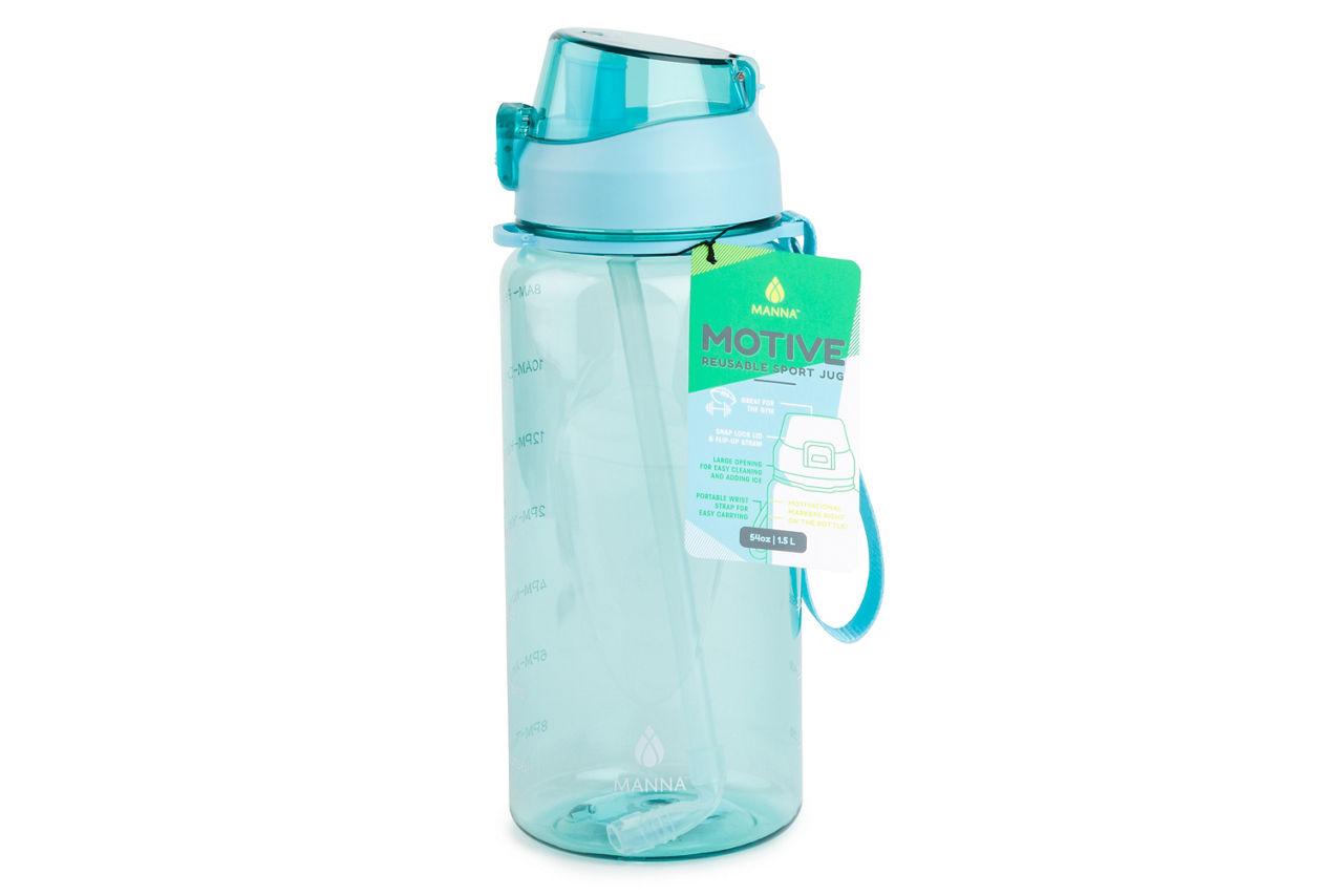 Manna - Gray XL Chugger Water Bottle, 68 oz.