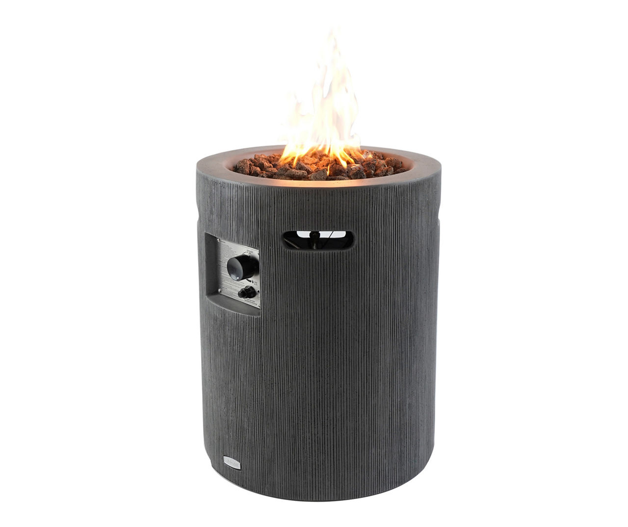 Broyhill 19.5" Concrete Gas Column Fire Pit Big Lots