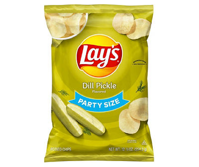 Dill Pickle Potato Chips, 12.5 Oz.