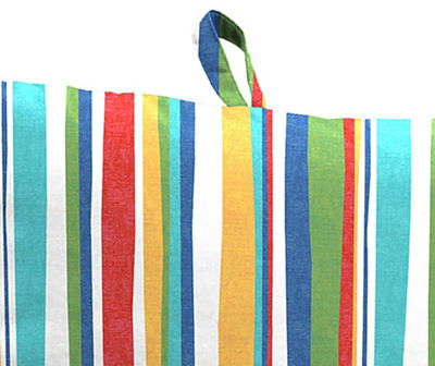 Galactic Candy Stripe Outdoor Chair Cushion
