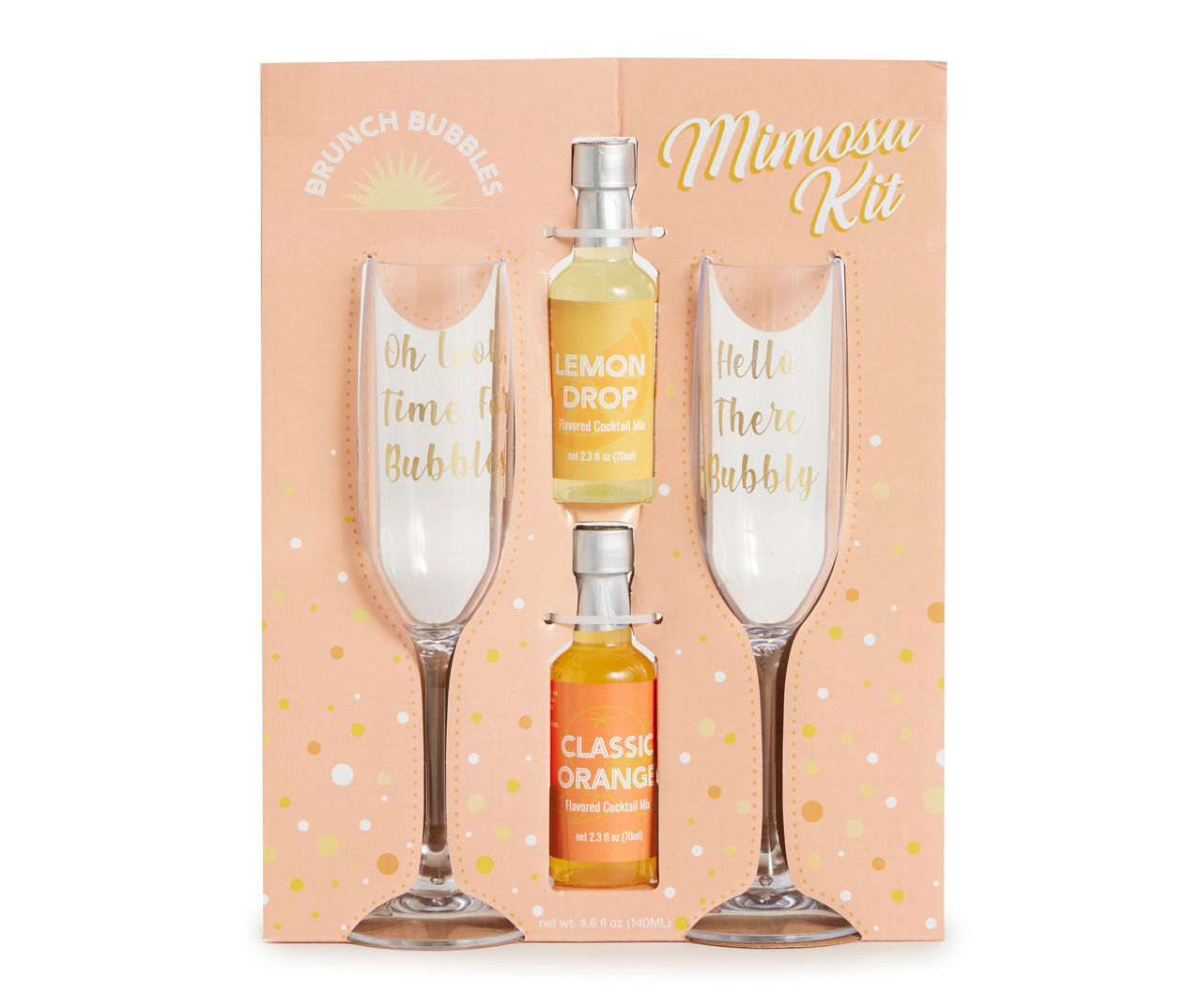 Brunch Bubble Mimosa Glass & Cocktail Kit