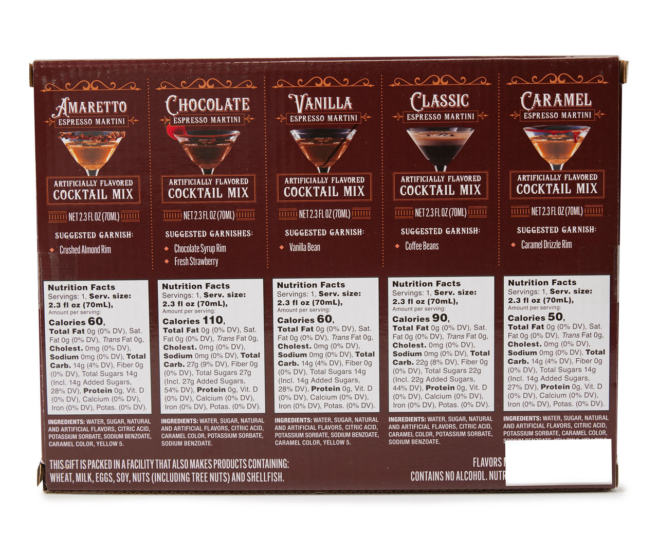 Espresso Party Martini Cocktail Mix Set