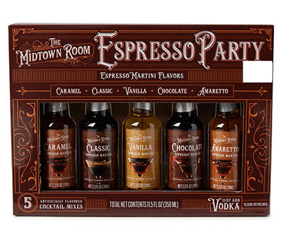 Espresso Party Martini Cocktail Mix Set