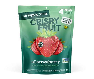 All Strawberry Crispy Fruit Slices, 4-Pack