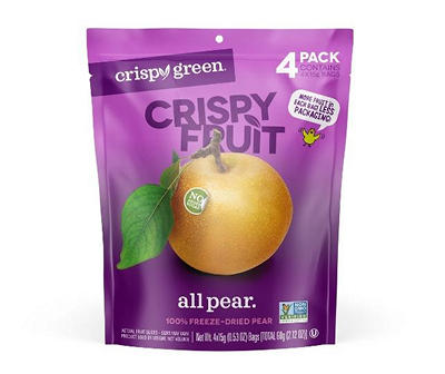 All Pear Crispy Fruit Slices, 4-Pack