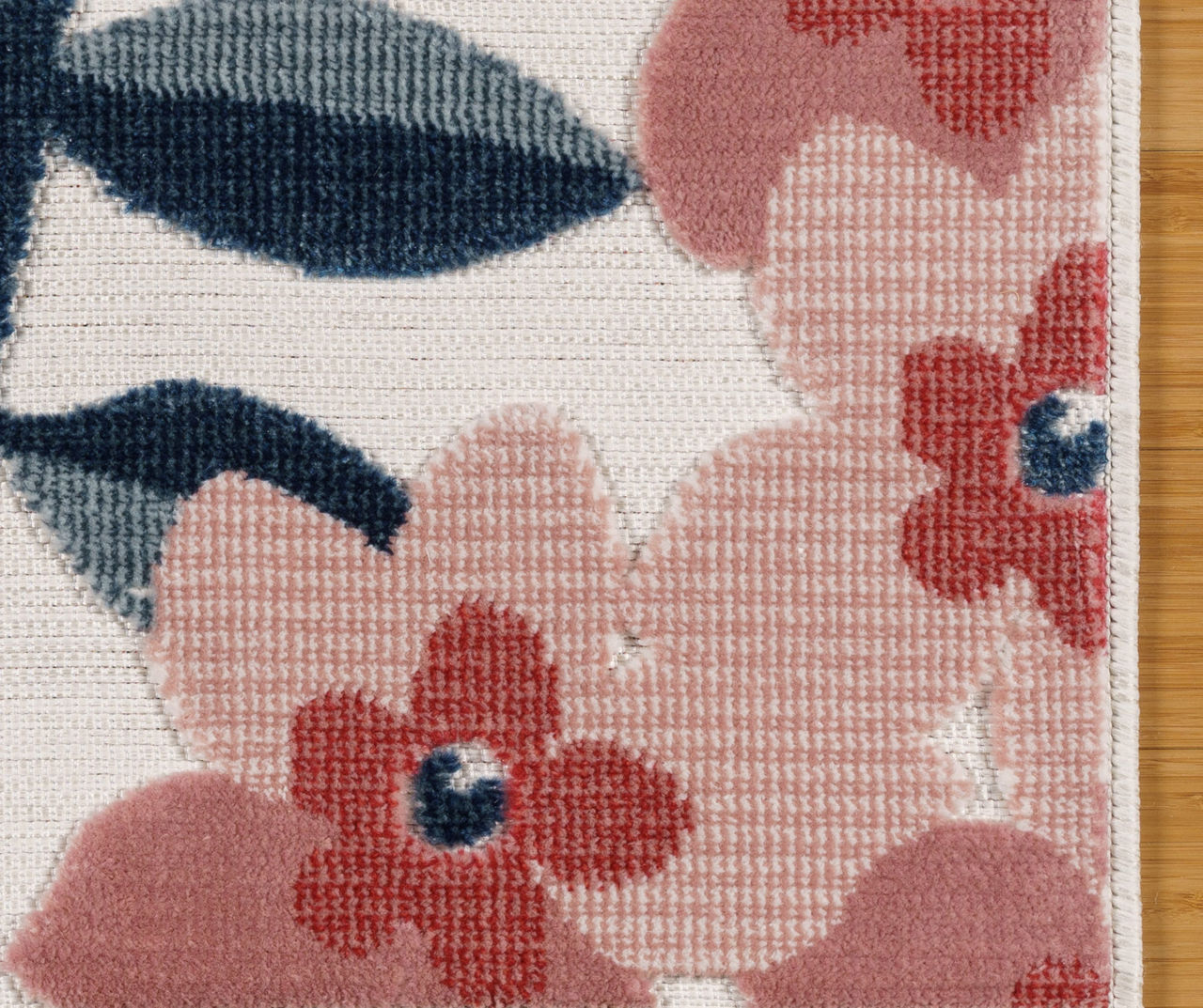Broyhill Nauru Blue & Pink Floral Outdoor Area Rug, (8' x 10