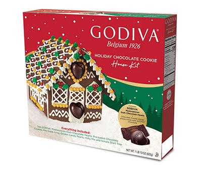 Godiva Holiday Chocolate Cookie House Kit