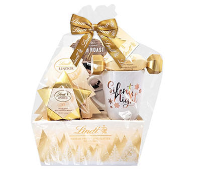 White Chocolate Truffles & Mug Gift Basket Set