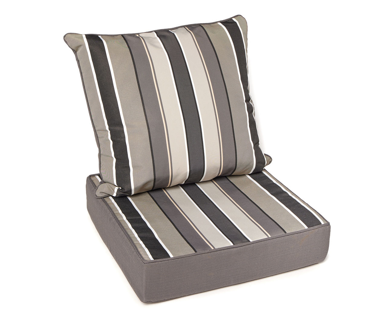 Real Living Taupe Deep Seat Outdoor Cushion Set