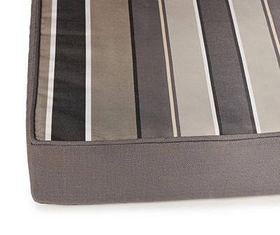 Gray Stripe Deep Seat Outdoor Cushion Set