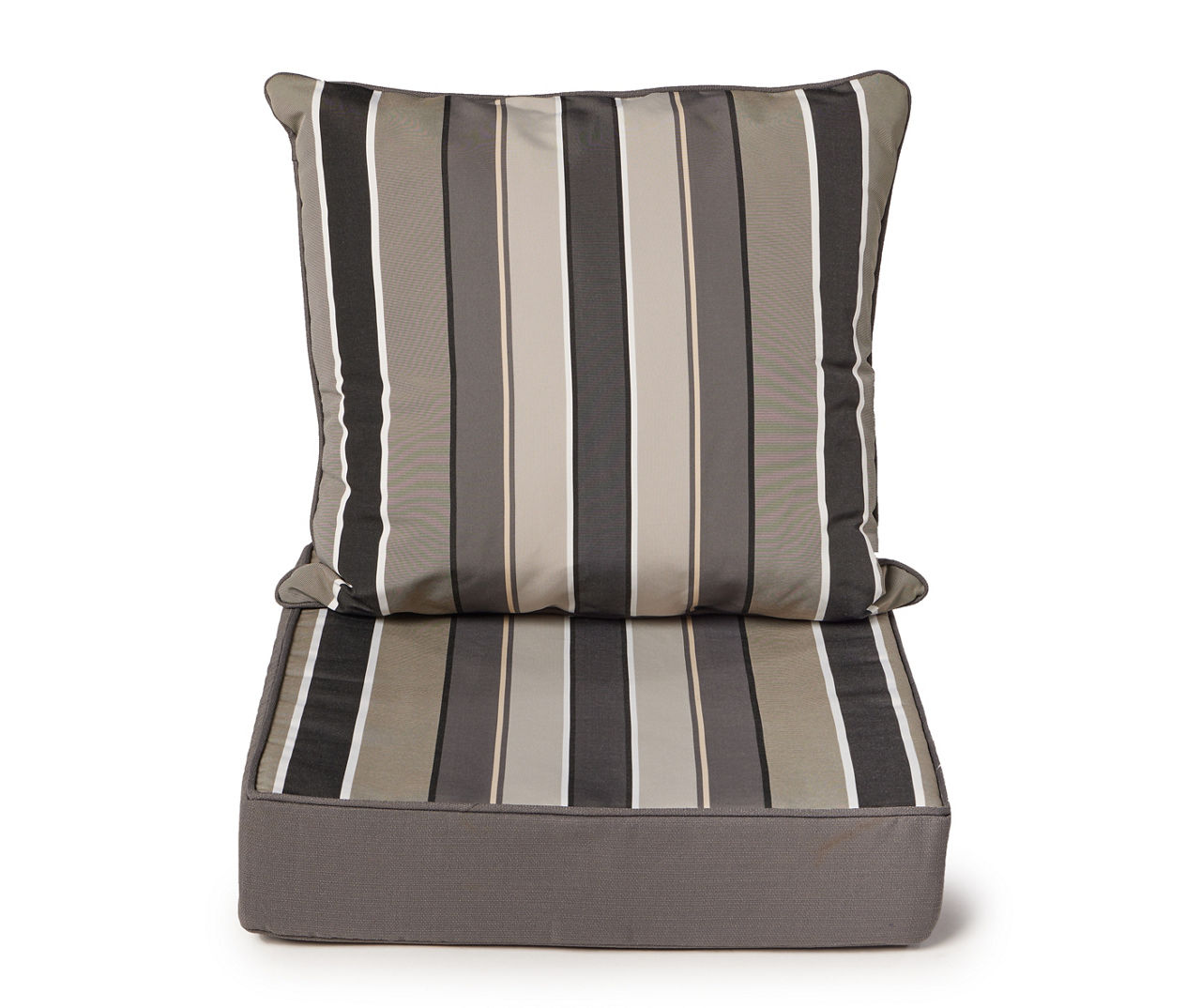 Real Living Taupe Deep Seat Outdoor Cushion Set