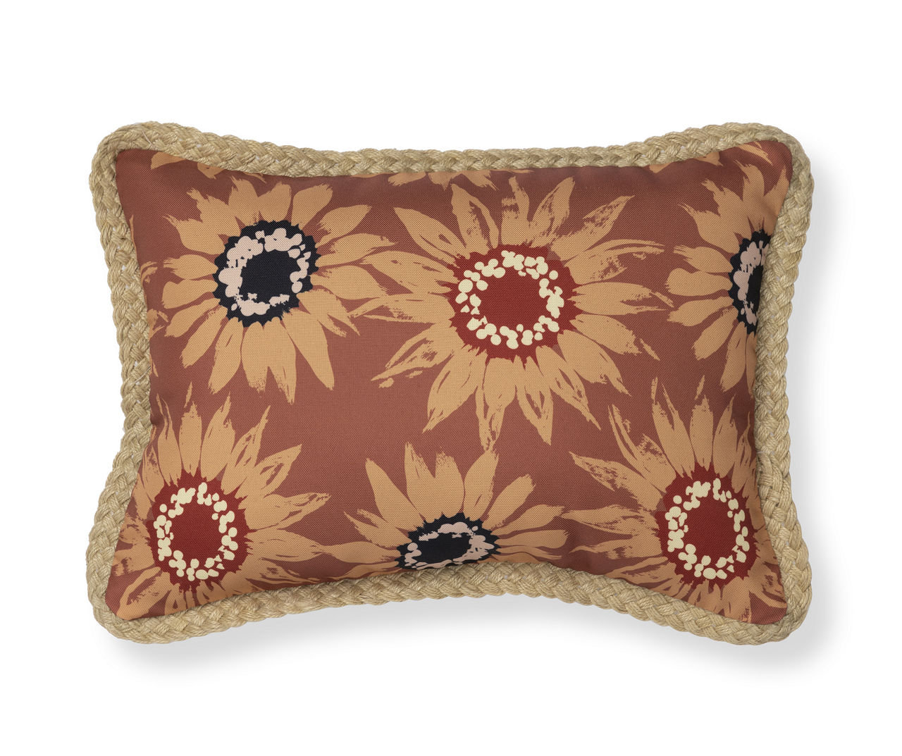 Real Living All Over Sunflower Outdoor Lumbar Throw Pillow Big Lots