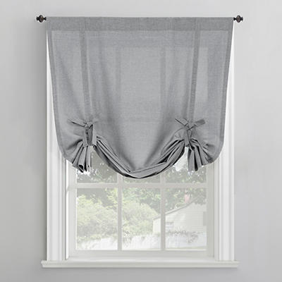 Real Living Jesse Tie-Up Rod Pocket Curtain Panel