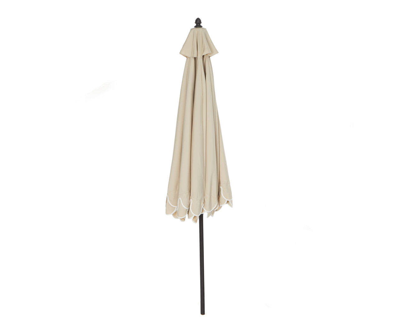 9' Beige Scalloped Patio Umbrella