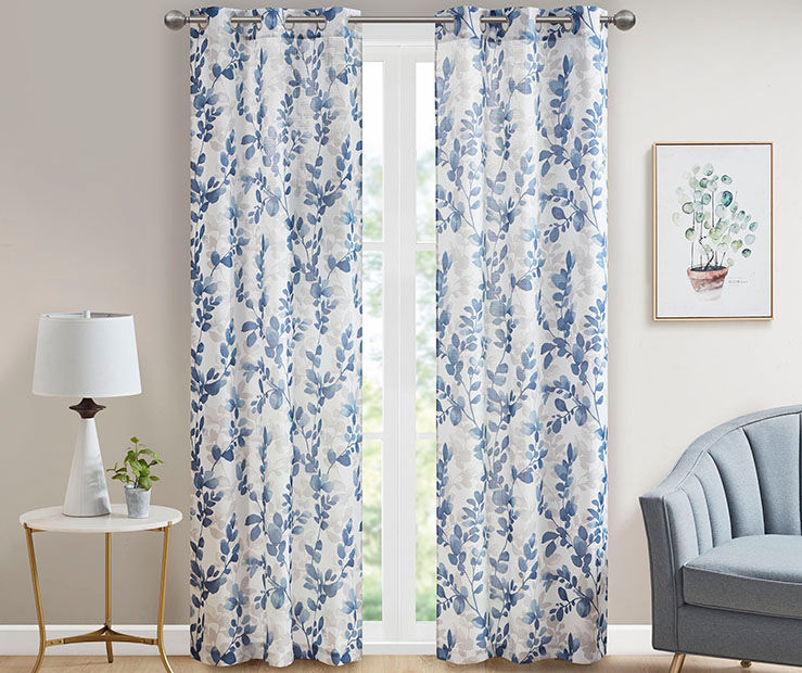 Broyhill Broyhill Luzia Floral Grommet Curtain Panel Pair Big Lots